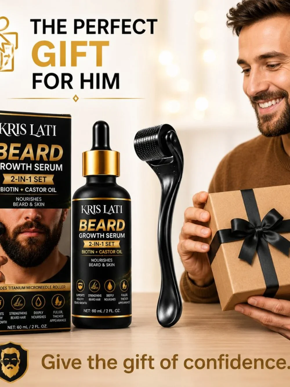 Beard Growth Serum 2-in-1 Set